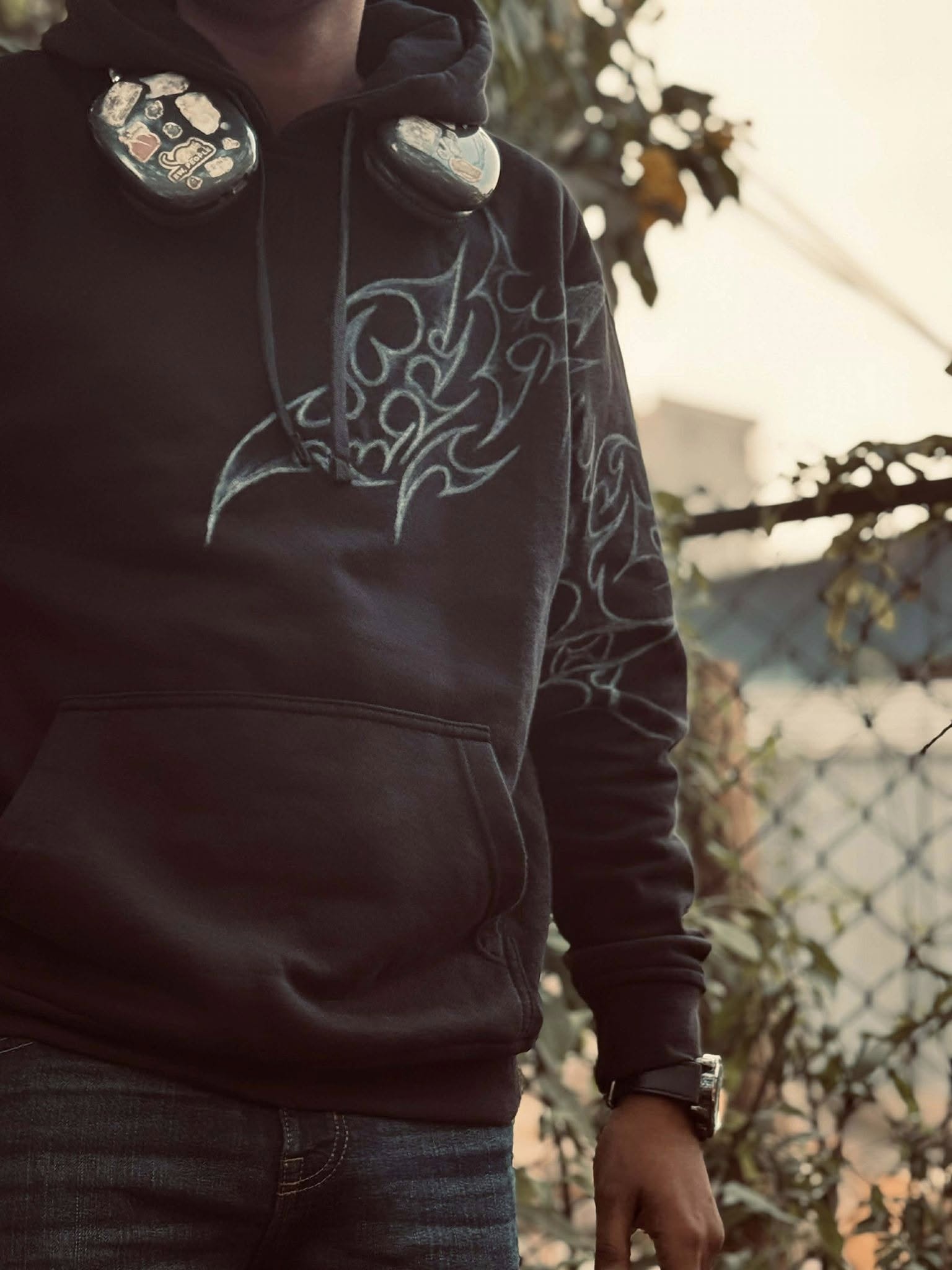 PANTHOM GRID HANDCRAFT HOODIE